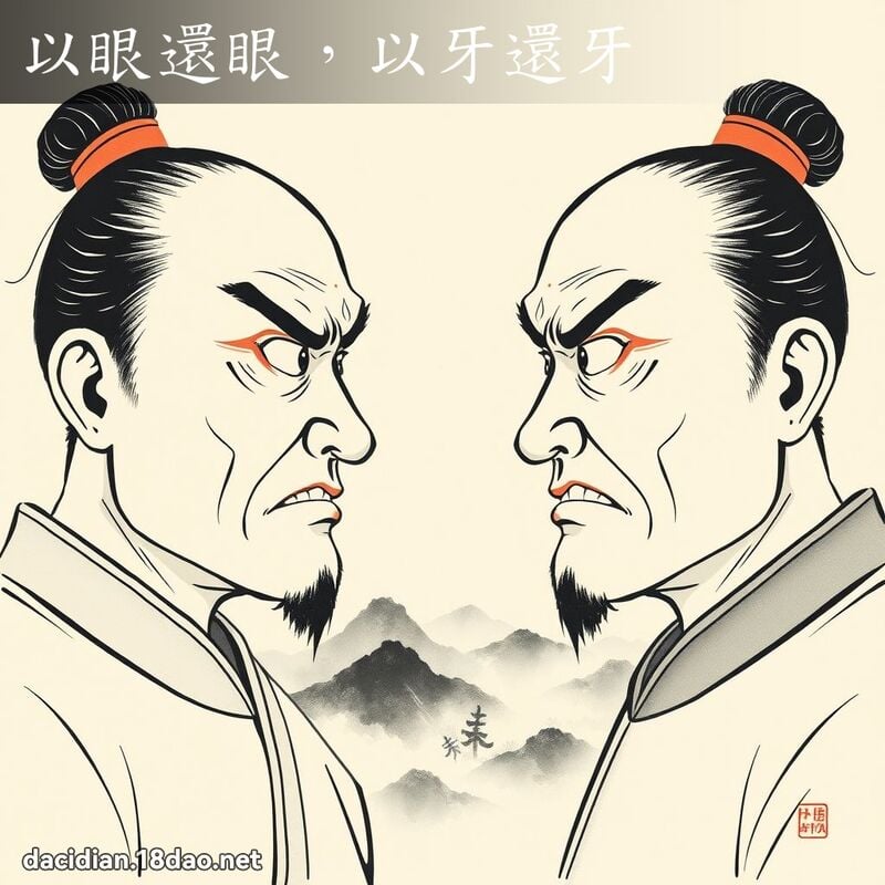 以眼还眼,以牙还牙 配图