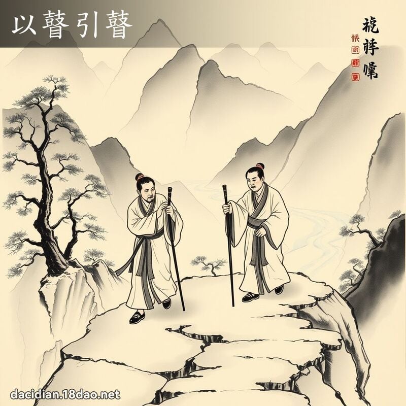 以瞽引瞽 配图