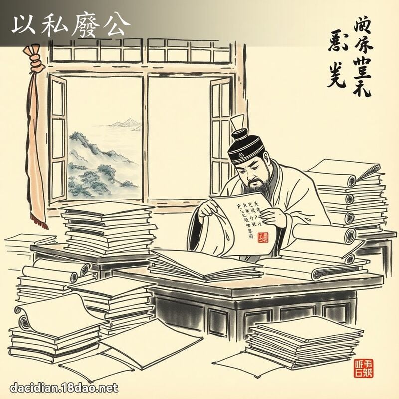 以私废公 配图
