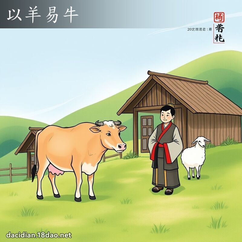 以羊易牛 配图