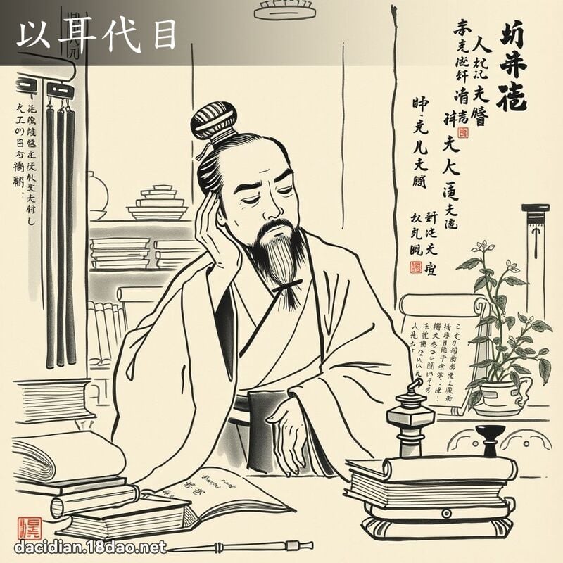 以耳代目 配图