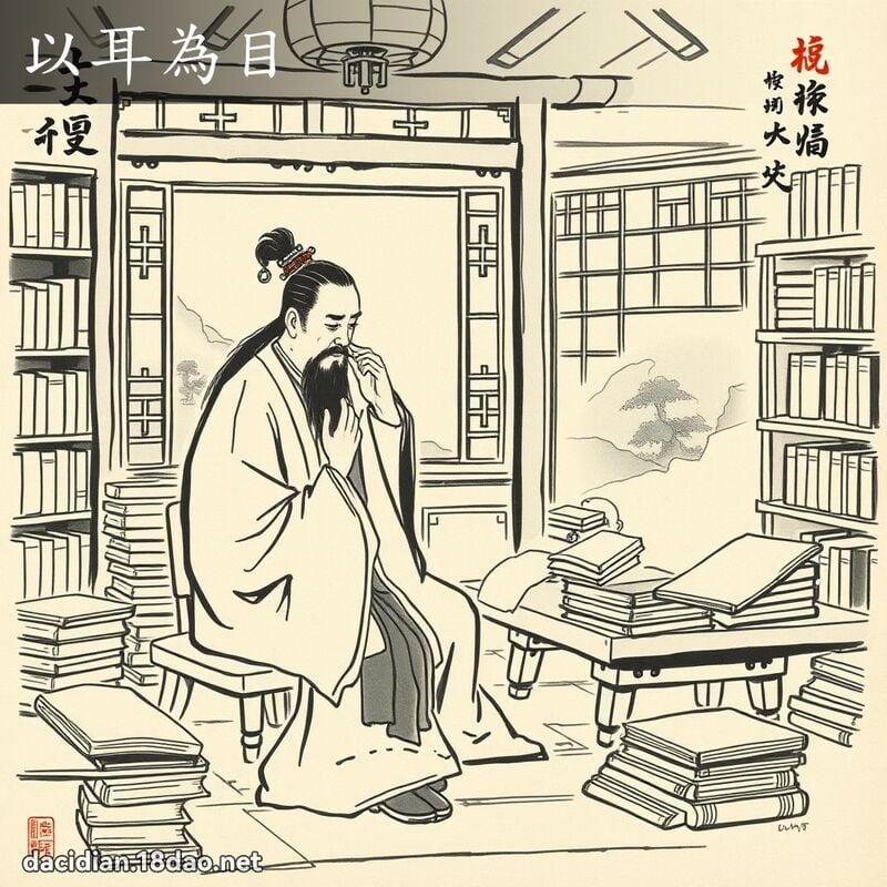 以耳为目 配图
