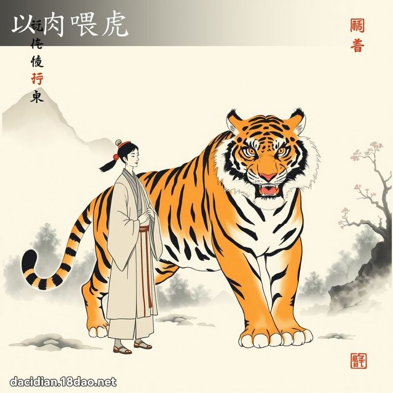 以肉喂虎 配图