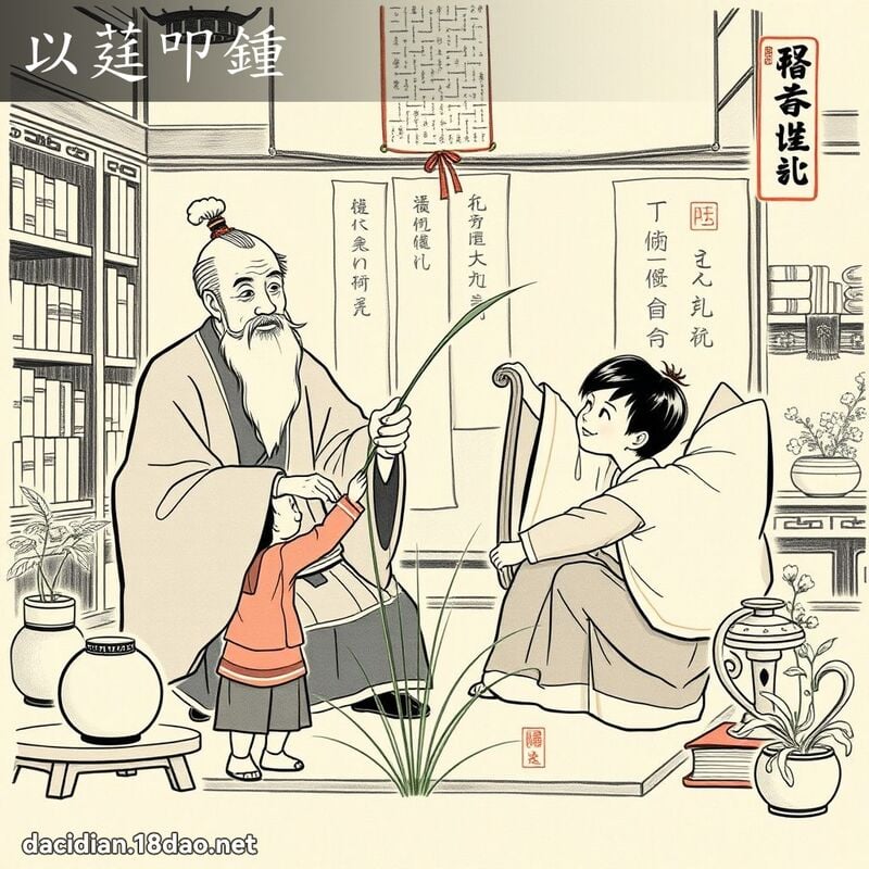 以莛叩钟 配图