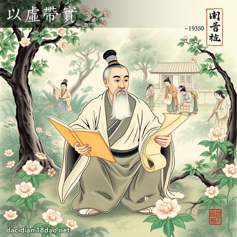 以虚带实 配图
