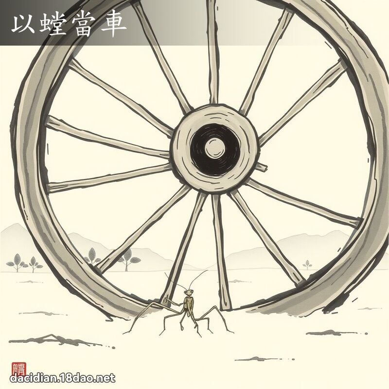 以螳当车 配图