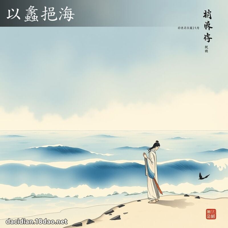 以蠡挹海 配图