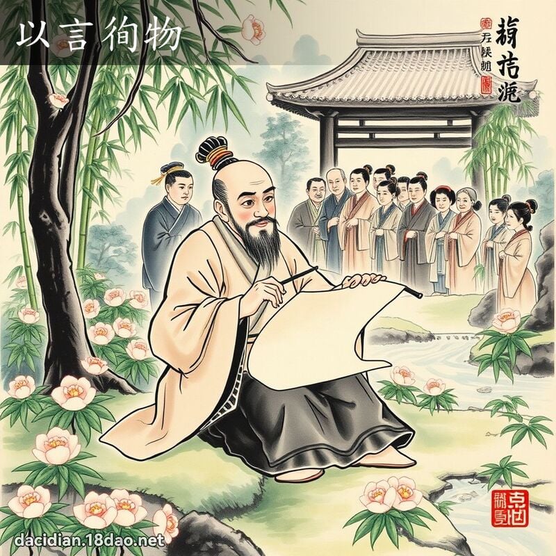 以言徇物 配图