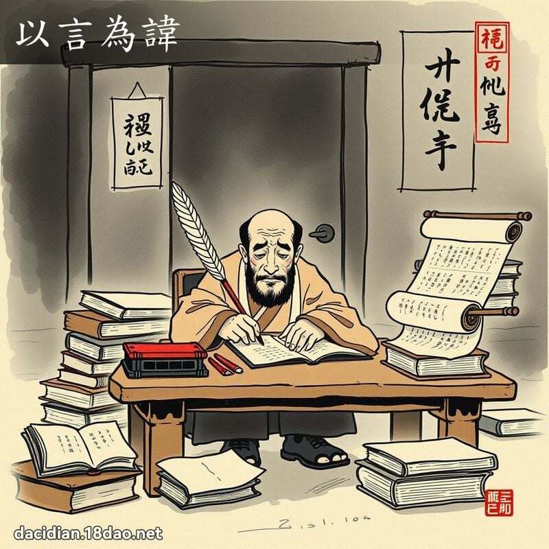 以言为讳 配图