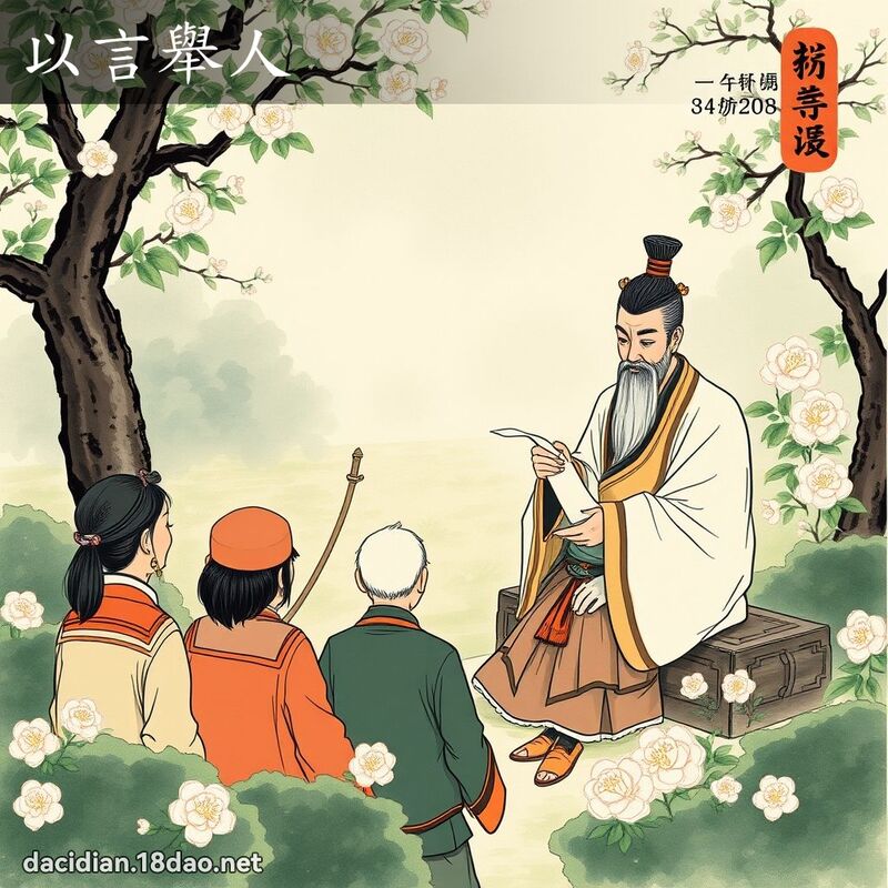 以言举人 配图