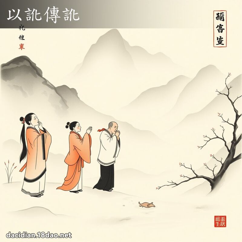 以讹传讹 配图