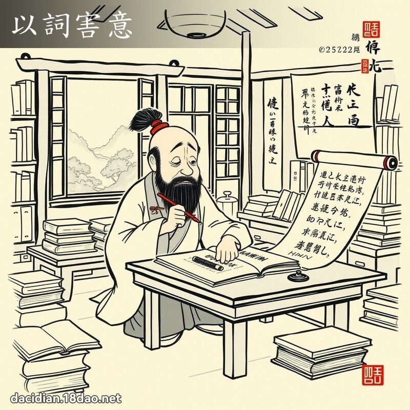 以词害意 配图
