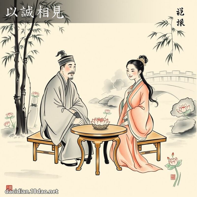 以诚相见 配图