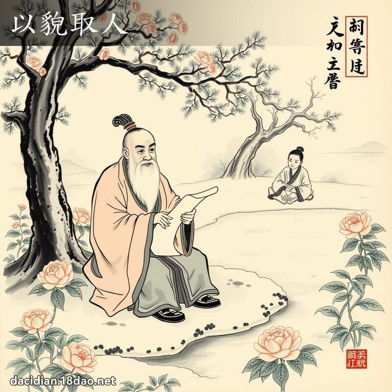 以貌取人 配图