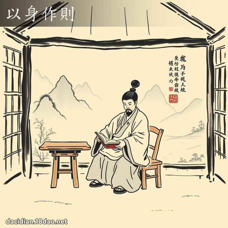 以身作则 配图