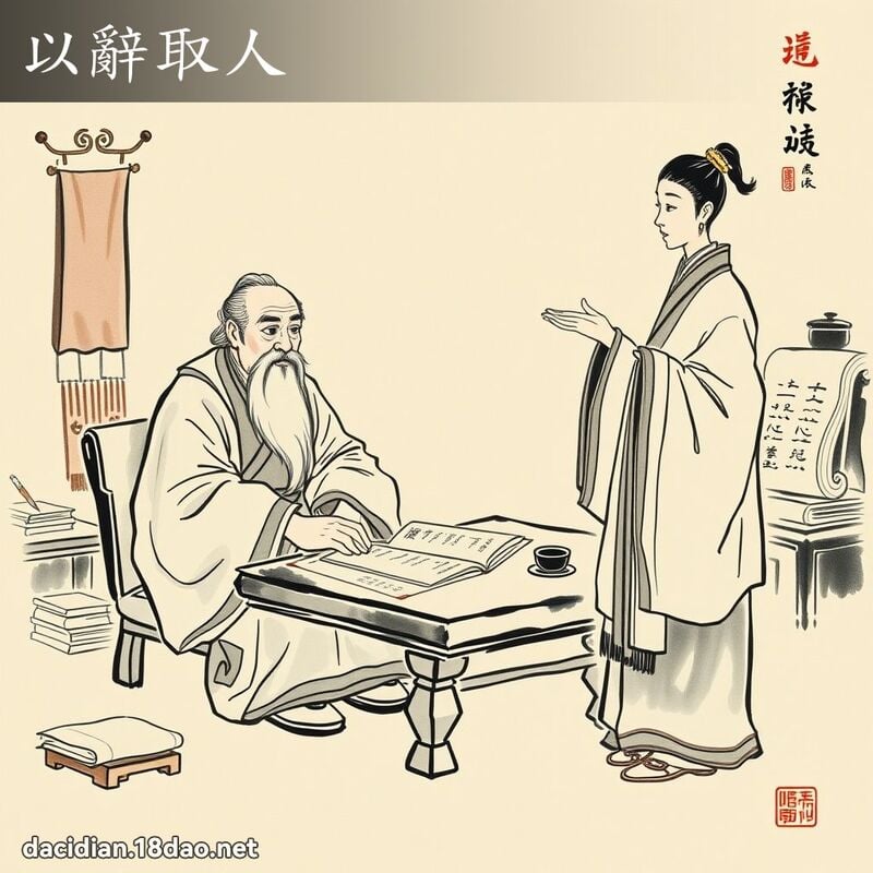 以辞取人 配图