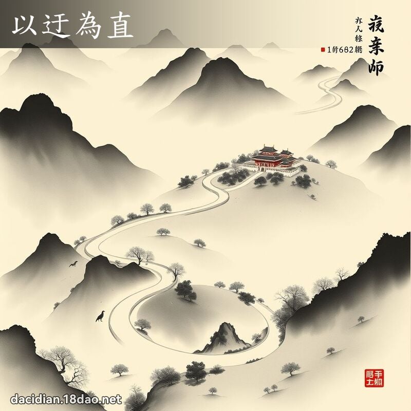 以迂为直 配图
