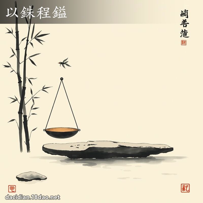 以銖程鎰 配图