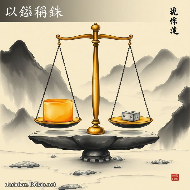 以鎰称銖 配图