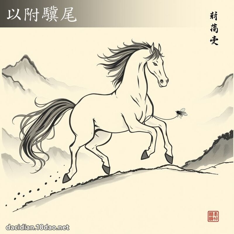 以附驥尾 配图