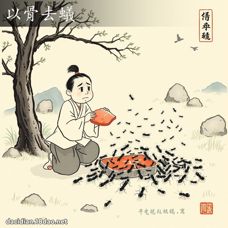 以骨去蚁 配图