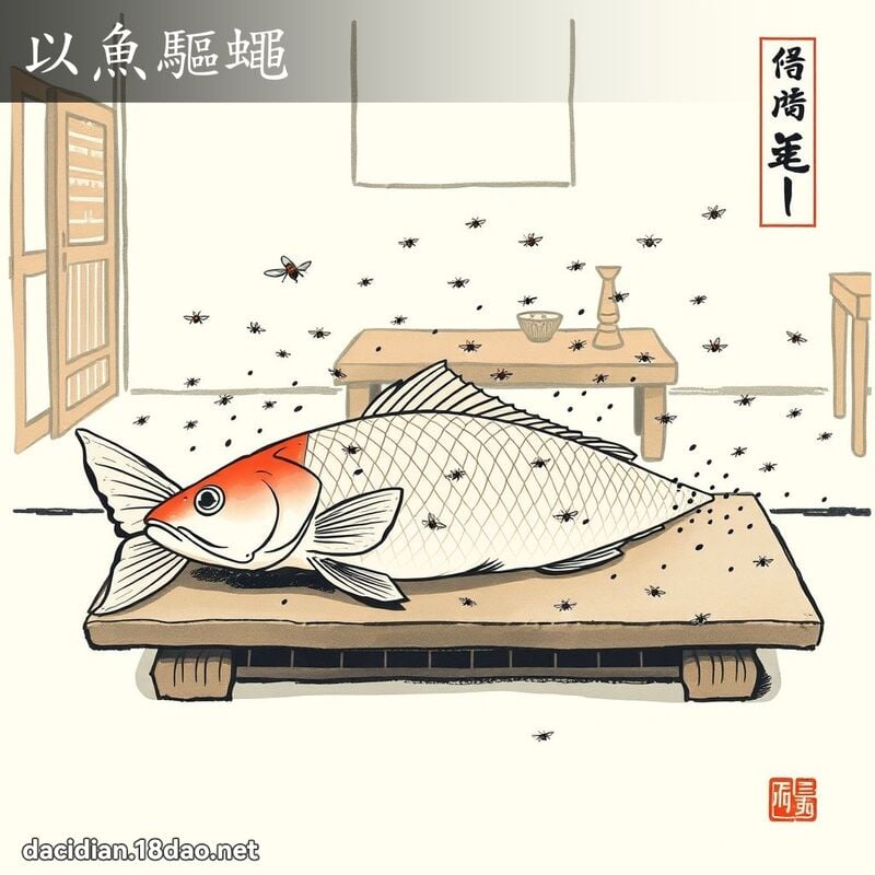 以鱼驱蝇 配图