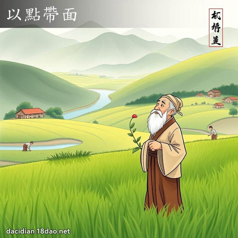 以点带面 配图