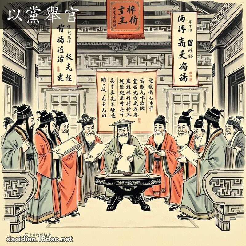 以党举官 配图