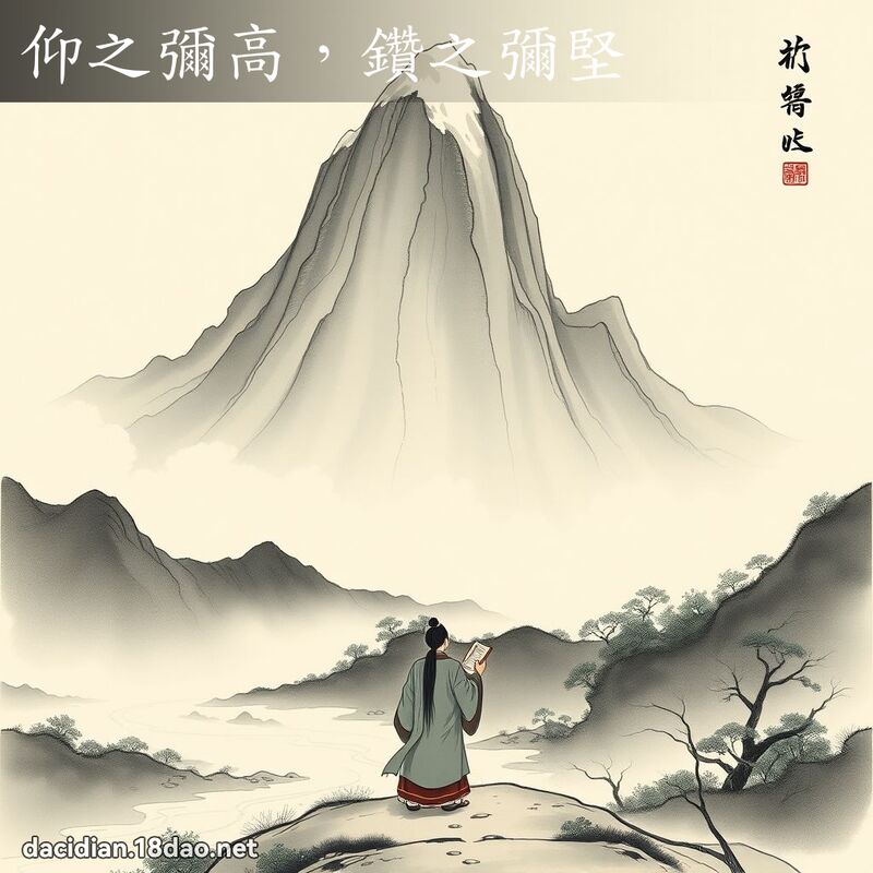 仰之弥高,钻之弥坚 配图