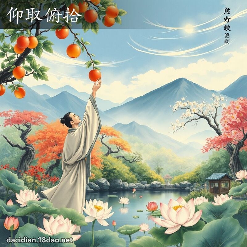 仰取俯拾 配图