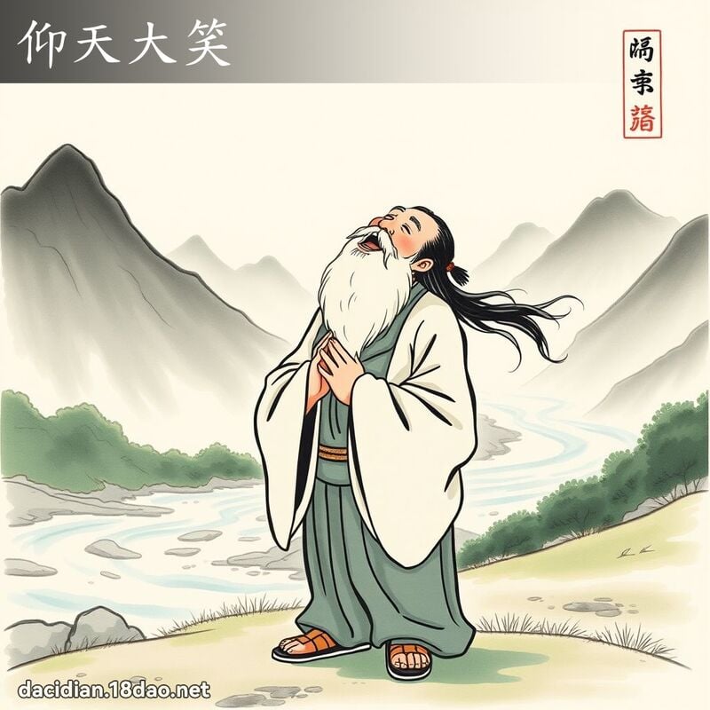仰天大笑 配图