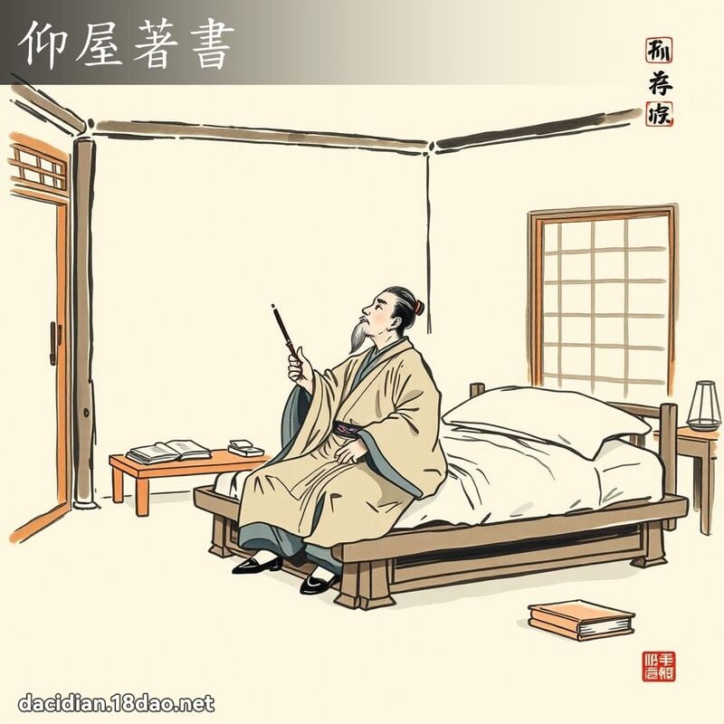 仰屋著书 配图