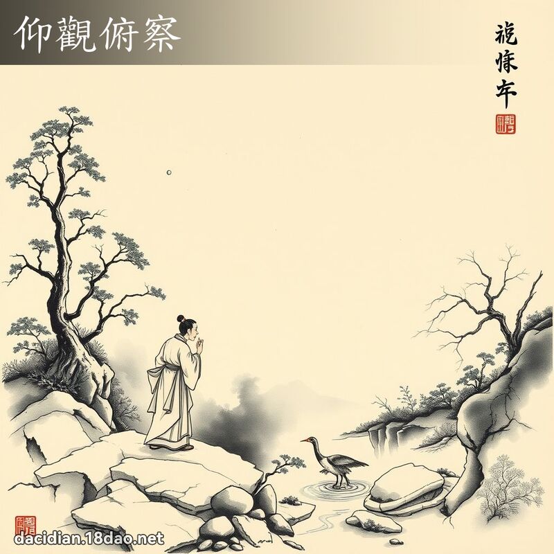 仰观俯察 配图