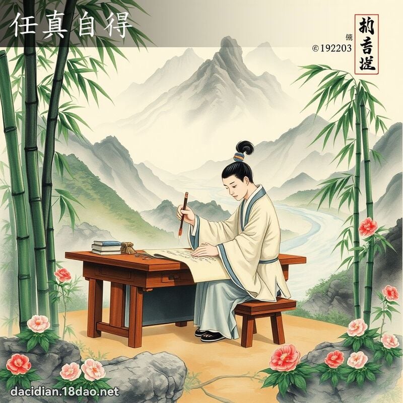 任真自得 配图
