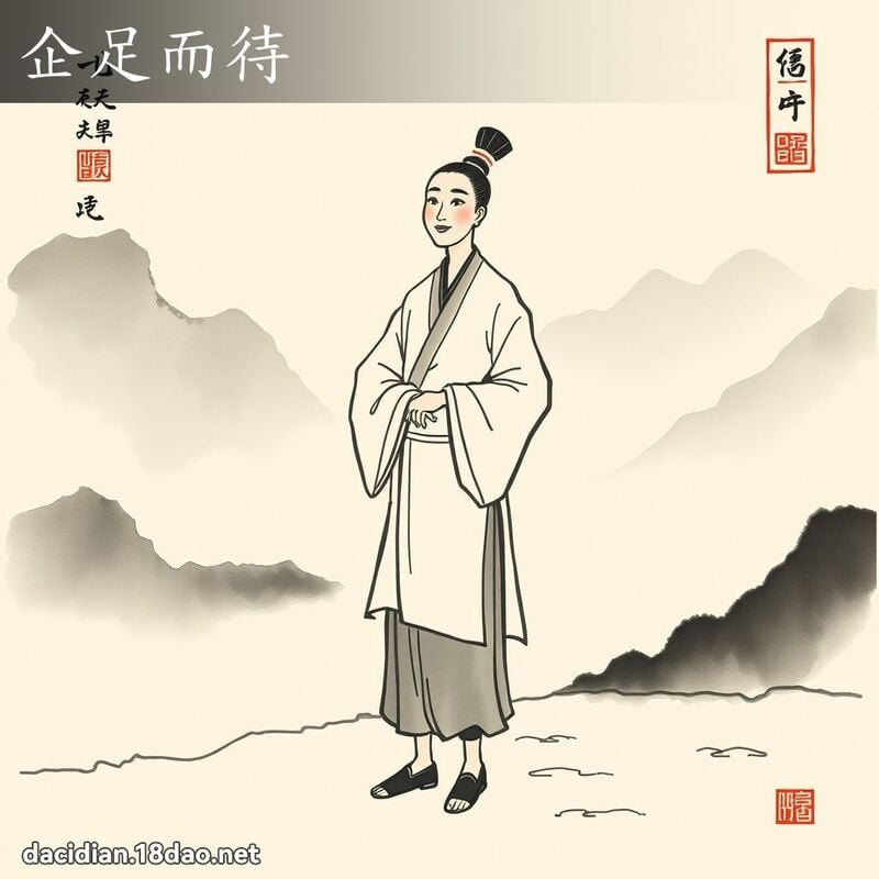 企足而待 配图