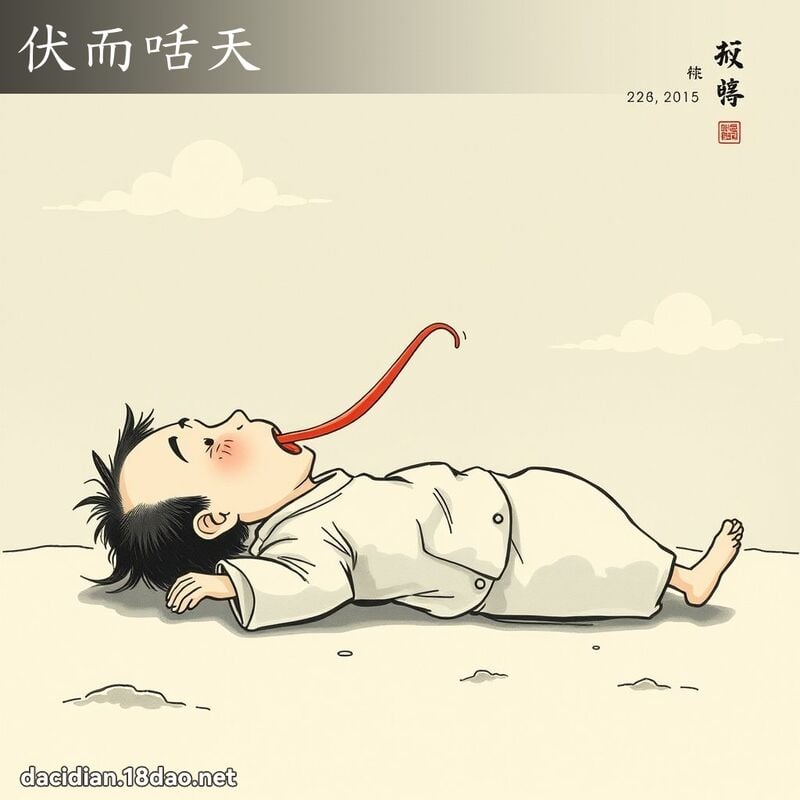伏而咶天 配图
