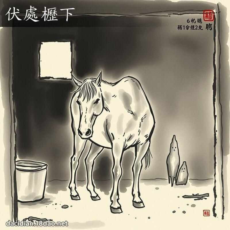 伏處櫪下 配图