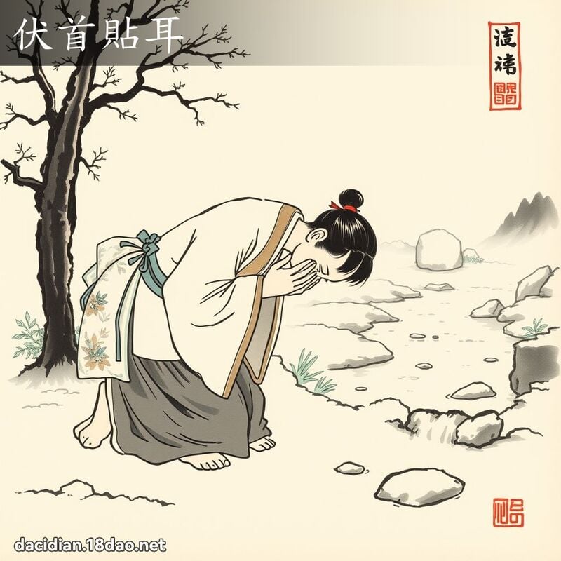 伏首貼耳 配图