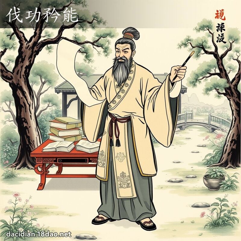 伐功矜能 配图