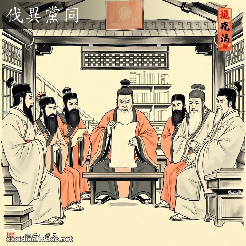 伐異黨同 配图