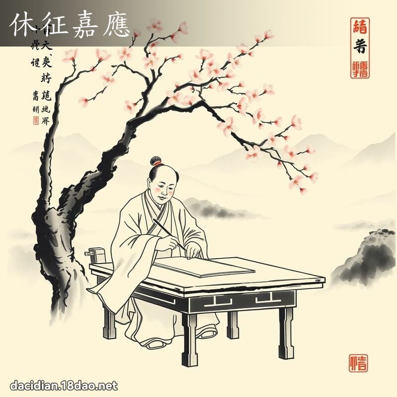 休征嘉應 配图