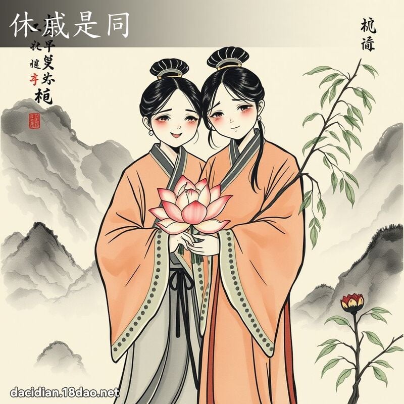 休戚是同 配图