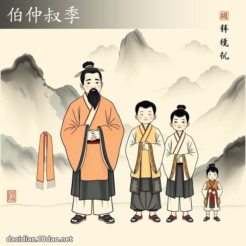 伯仲叔季 配图