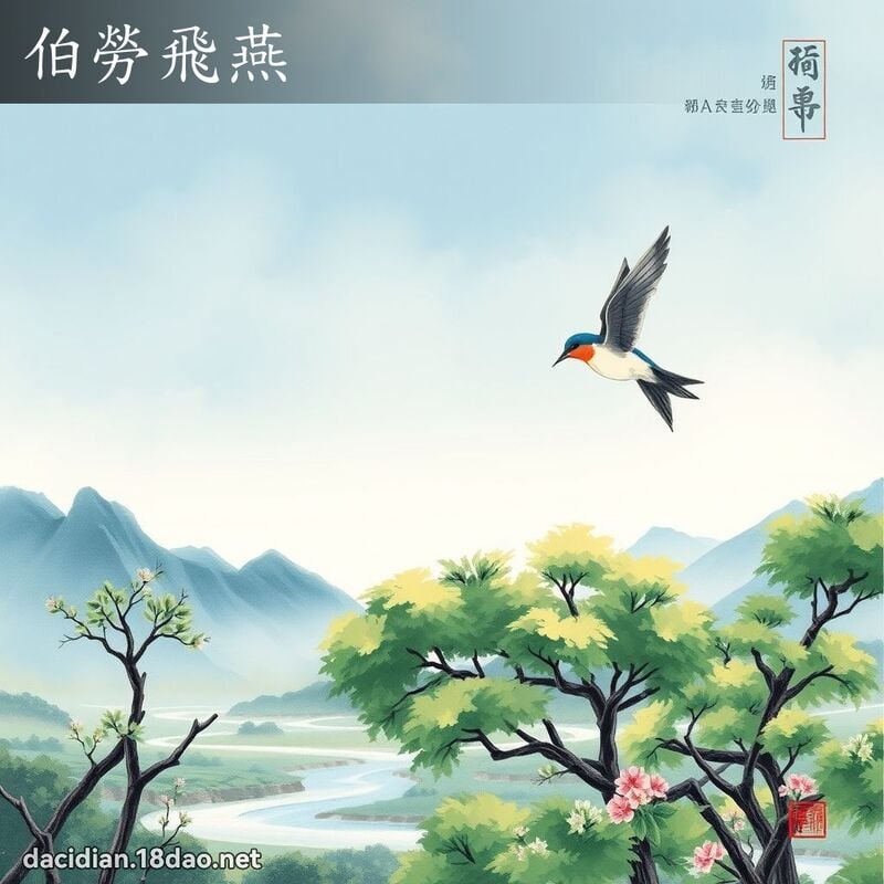 伯勞飛燕 配图