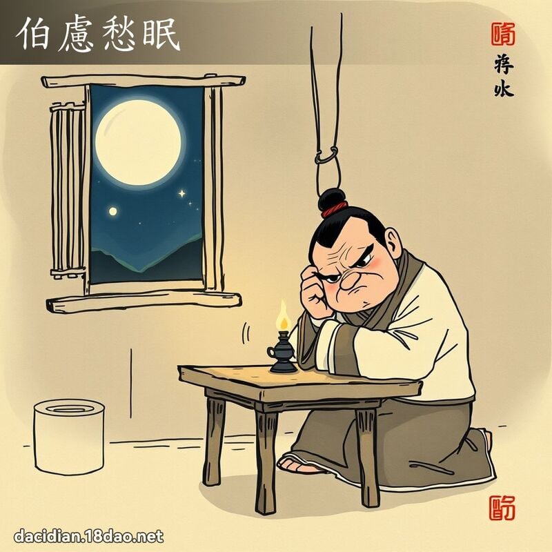 伯慮愁眠 配图