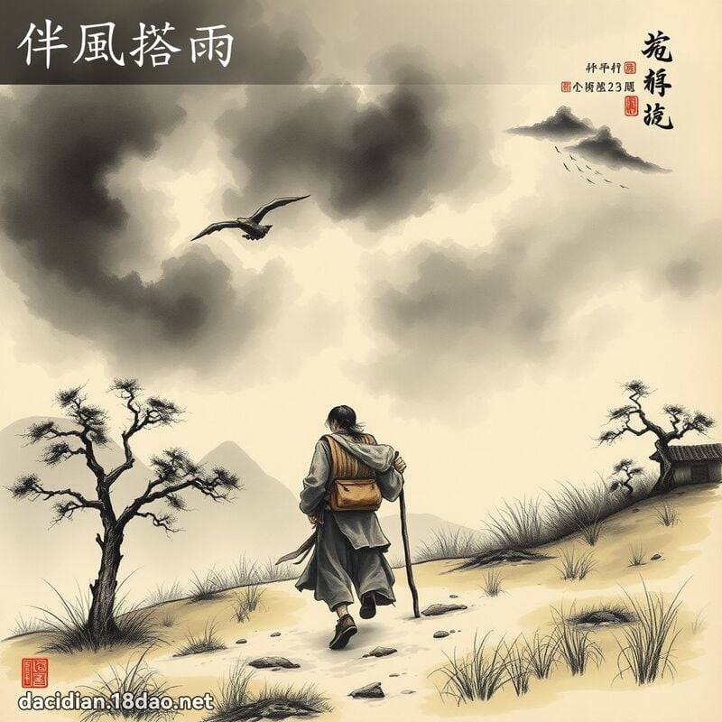 伴風搭雨 配图