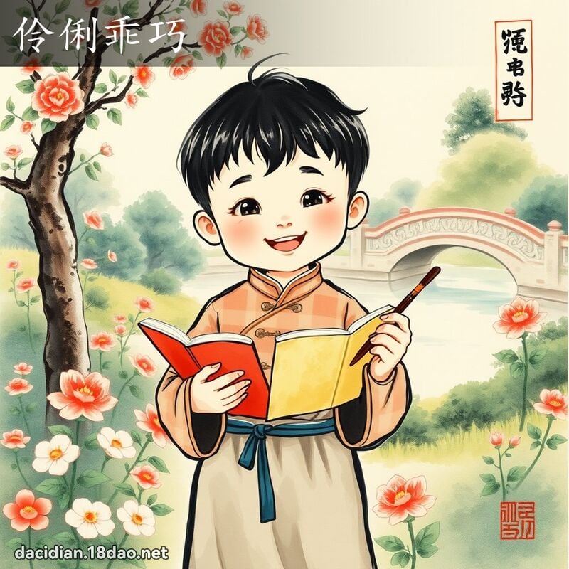 伶俐乖巧 配图