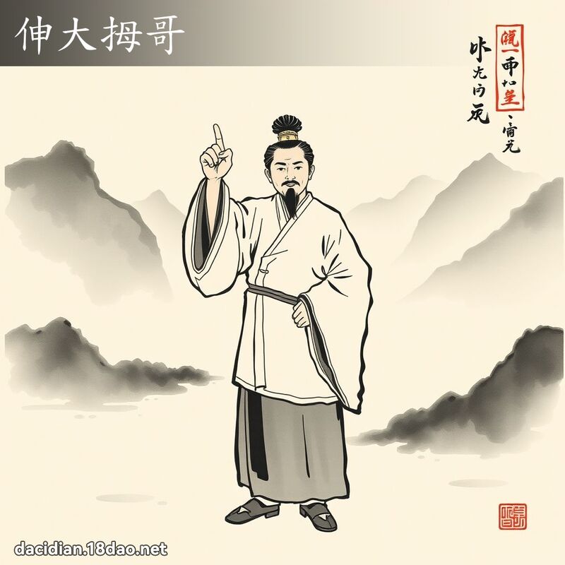 伸大拇哥 配图