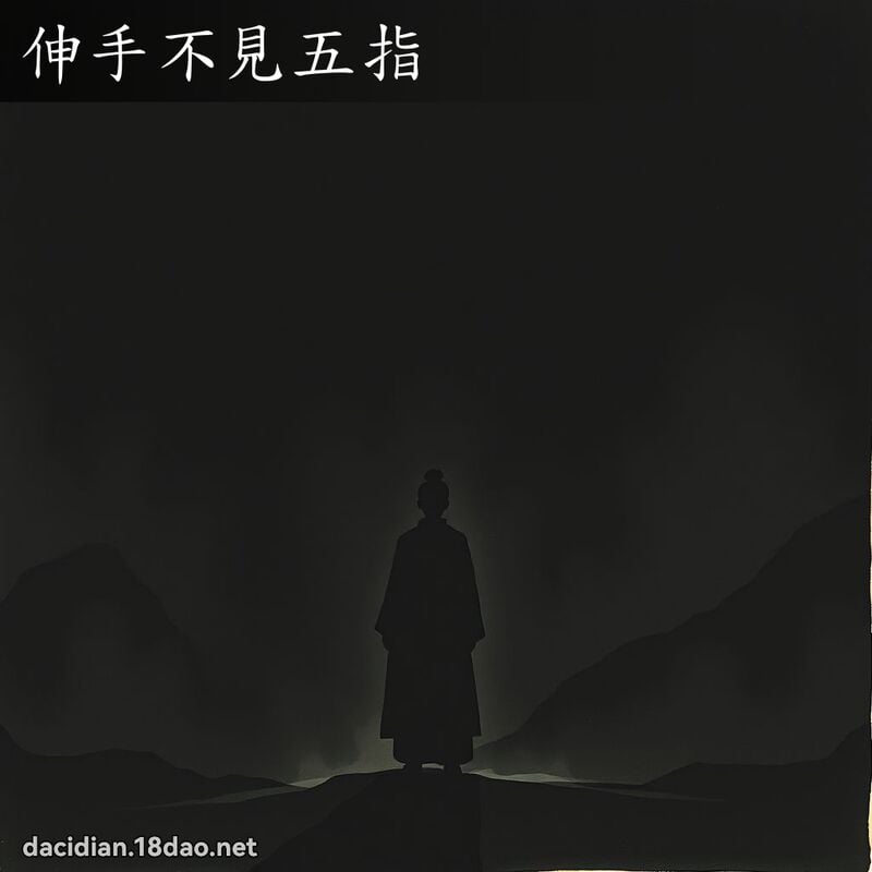 伸手不見五指 配图