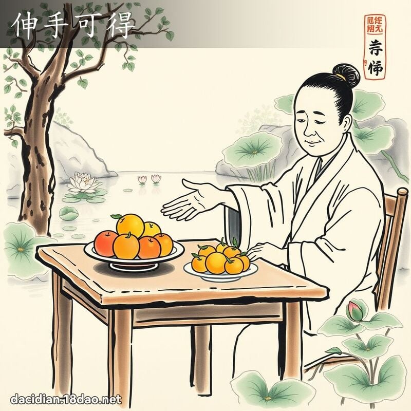 伸手可得 配图